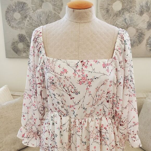 egs by éloges Square Neck Mini Dress sz 2XL - Picture 4 of 11